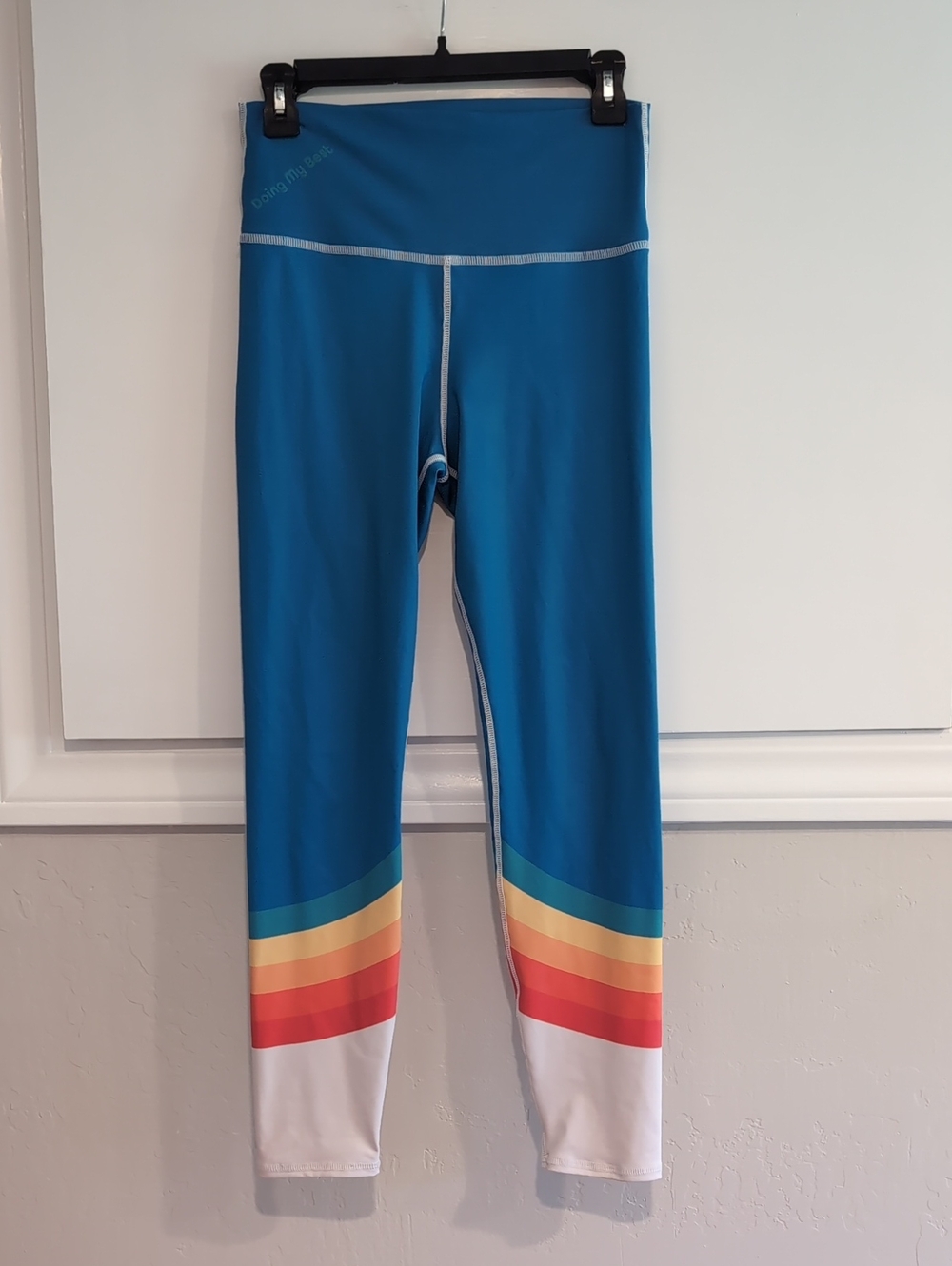 Doing My Best Rainbow Leggings, Large
